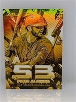 2020 Topps Fire Yellow ShatteringStats Pete Alonso