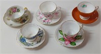 ASSORTED CUPS & SAUCERS