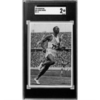 1936 Reemstma Jesse Owens Rookie Card Sgc 2