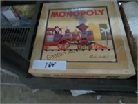 2001 WOOD MONOPOLY SET MAY NOT BE COMPLETE