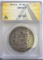 1894S Morgan Dollar  VF30 ANAC