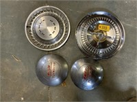 2 Plymouth caps & odd disc. (4)