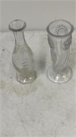 Glass bud vase lot