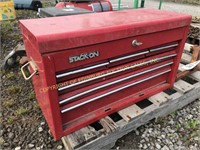 STACK ON TOOL BOXES W/ MISC TOOLS