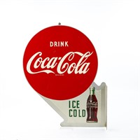 Flange Metal "Coca Cola" Double-Sided  Sign