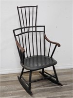 Antique bird cage rocking chair