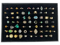 Large Assortment of Various Lady's Rings
