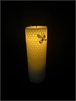 LED Beeswax Bumble Bee Light Up Pillar Candle