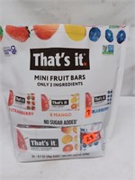 That's it mini fruit bars 3 flavors 23ct. BB: