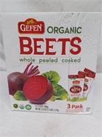 Gefen organic beets whole peeled cooked 3-