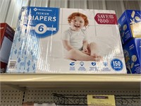 MM size 6 diapers 150 ct