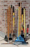 13pc lot Assorted Yard Tools