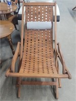Eucalyptus Wood Swing Lounger Chair