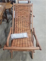 Eucalyptus Wood Swing Lounger Chair