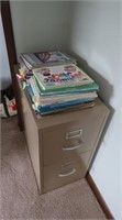 Teacher Lot - 2 Drawer File Cabinet, Idea Magazine