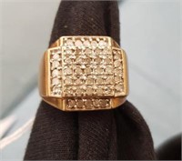Men's Gold Ring w/Stones