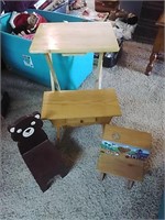 Wood TV Tray, Child's Table & More