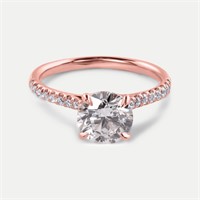 14K ROSE GOLD 2.00CT DIAMOND RING