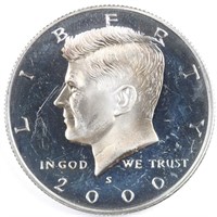 2000-S 90% Silver Proof Kennedy Half Dollar