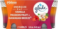 Pack of 8 Glade Candle Jar 2 Count