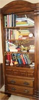 30" x 80 bookcase w/3 lower drawers