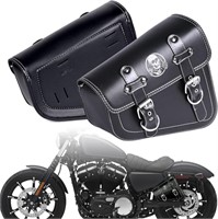 B3220  Motorcycle Swingarm Bags, 2 Pack 14" Leathe