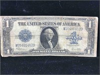 $1 large silver certificate blanket note 1923