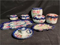 Collection Of Antique Hand Painted Victorian Style