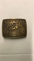 Heston 1976 National Rodeo Belt Buckle Limited