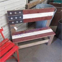 Wooden bench