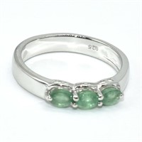 S/Sil Emerald(0.9ct) Ring