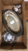 3 PC. SILVER DISHES