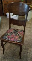 Antique Solid Wood Ladder Back Chair