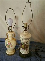 2 Porcelain Table Lamps
