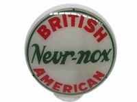 BRITISH AMERICAN NEVR-NOX GLASS BODY GLOBE