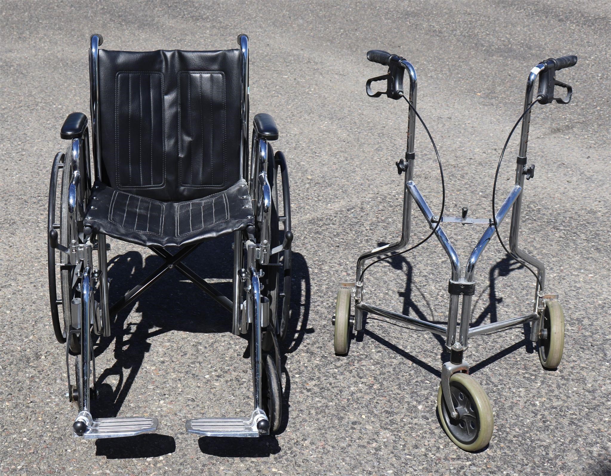 Excell 2000 Folding Wheelchair + Walker