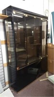 Lighted Glass Door Curio Cabinet