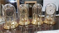 4 New Glass Dome Anniversary Clocks