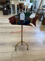 Hand Painted Metal Candle Holder