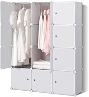 BRIAN & DANY Portable Wardrobe  12-Cube  White