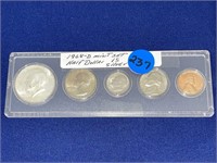 1968-D Mint Set Half Dollar is Silver