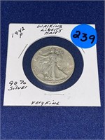 1942-P Walking Liberty Half Dollar 90% Silver