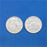 TWO 1963 SILVER LIBERTY DOLLARS