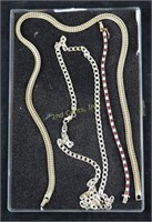 Gold Tone Necklace & Bracelet Lot Jewelry Lot