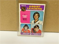 1974-75 OPC Bobby Orr #209 Assist Leaders Card