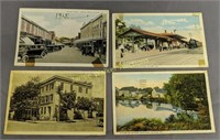 4 Milford Delaware Postcards, Walnut Street