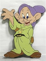 Dopey large painted wood character sign