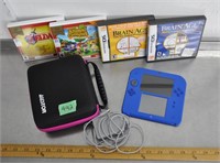 Nintendo 2DS w/accessories, tested