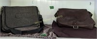 2 Men's Messenger Bags. Brown Leather Liberty Of