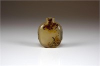 CHINESE CHALCEDONY AGATE SNUFF BOTTLE